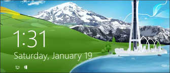 Windows S Lock Screen Is Very At Home On A Tablet But It Can Also