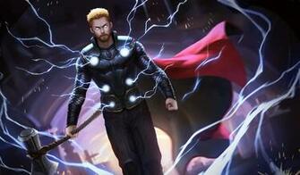 Thor With His New Hammer In Avengers Infinity War HD Wallpaper