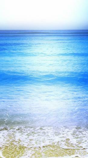 Sea Beach Wave Water Ocean iPhone Wallpaper HD Plus Background
