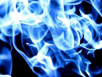 Blue Fire Background
