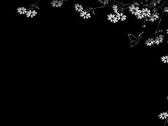 And Butterflies Black Frame Background For Powerpoint Presentations