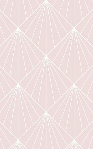 Crawford Pink Art Deco Wallpaper Mural Hovia