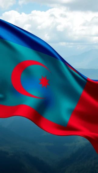 Azerbaijan Flag Wallpaper