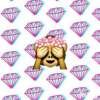 Crown Monkey Paws Pink Purple Shy Stuff Wallpaper Emojis