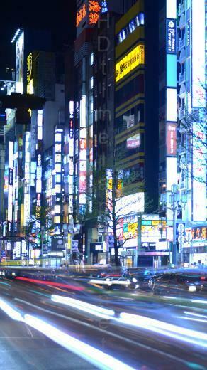 Ultra HD 4k Video Time Lapse Stock Footage Street Of Shinjuku