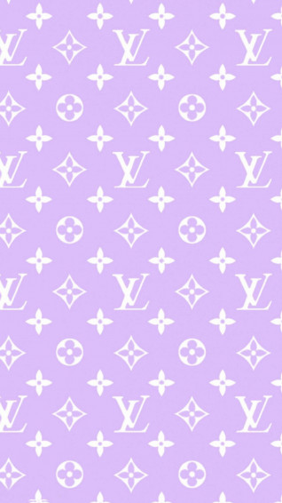 Louis Vuitton Logo Pastel Purple Aesthetic Wallpaper