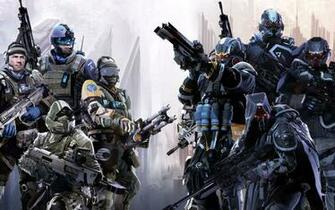 Killzone Shadow Fall Game Future War Sci Fi Alien Wallpaper Background