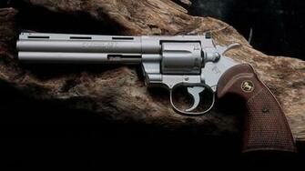 Colt Python Revolver Computer Wallpaper Desktop Background