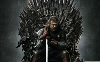 Eddard Stark Iron Throne Game Of Thrones Wallpaper