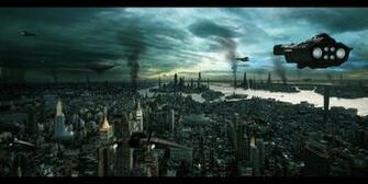 Cityscapes Future Grey Buildings Deviantart Pollution New York HD