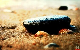 Black Stone And Sea Spy Nature HD Wallpaper E Entertainment