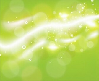Green Bokeh Abstract Light Background Vector Illustration