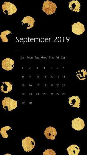 September iPhone Wallpaper Calendar 2019september