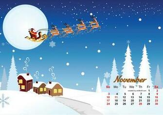 Santa Clause December Desktop Calendar Wallpaper Home In