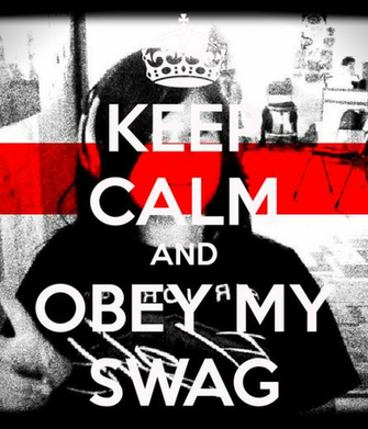 Keep Calm And Obey My Swag Carry On Image