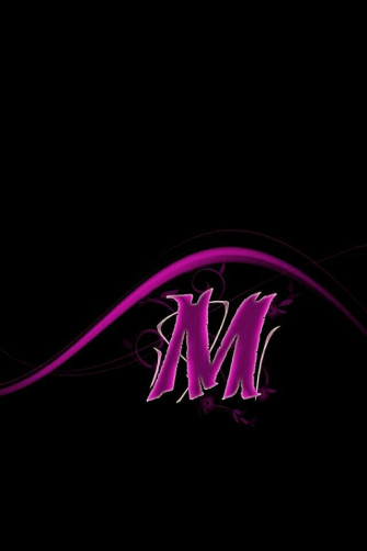Pink M Sparkle Wallpaper Name Lettering Alphabet
