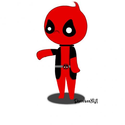 Deadpool Chibi By Caxceberxvi