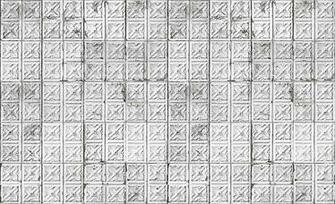 American Tin Tiles Wallpaper White