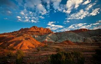 Wallpaper The Sky Mountains Rocks Utah Usa Capitol Reef