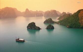 Ha Long Bay Vietnam Wallpaper Beach