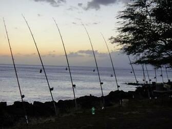 Ulua Fishing At Wahikuli Park In Lahaina The Fishermen Set