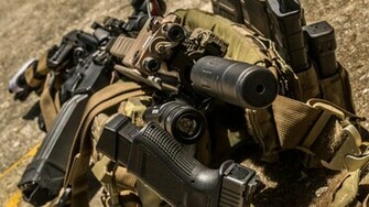 Magpul Ar Suppressor Surefire Led Weaponlight Aimpoint Wallpaper