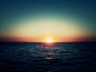 Landscape Sea Horizon Wallpaper