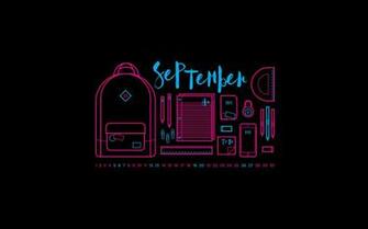 September Desktop Calendar Wallpaper Paper Leaf