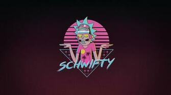 Wallpaper Of Rick Sanchez And Morty Tv Show Retrowave