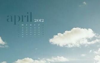 April Desktop Calendar Wallpaper Paper Leaf