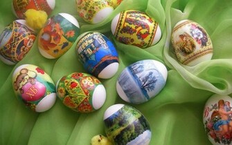 Easter Eggs Decorations Colorful Wallpaper Cool