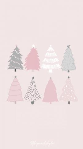 Pastel Christmas Wallpaper On