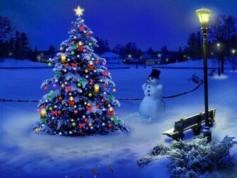 3d Christmas Tree Wallpaper