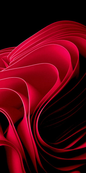 Red Colour Wavy Cardboard Picture Wallpaper