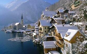 Winter City Desktop Wallpaper HD