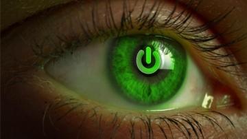 Green Eyes Power Button Wallpaper Wallpaperjam