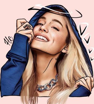 Ariana Grande And Nicki Minaj Adobe Draw Wallpaper