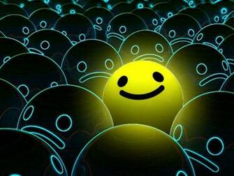 Smiley Face Desktop Wallpaper In Cartoon Anime