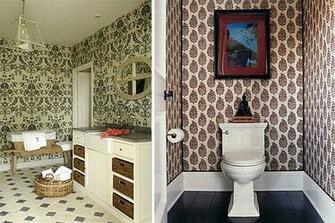 Add Elegance To A Bathroom With Wallpaper