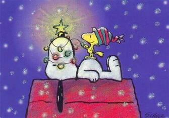 Christmas Background Snoopy