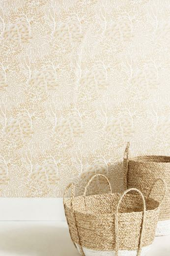 Miyuki Wallpaper By Dwellstudio In Green Wall Decor At