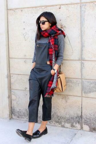 Wallpaper Zara Plaid Scarf Black