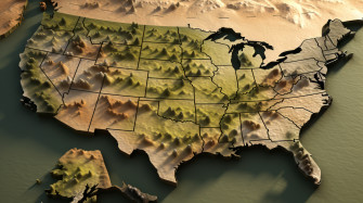 HD Usa Map Wallpaper Detailed United States Of America