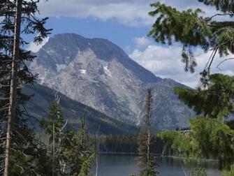Grand Teton Mountains By Ronald F Owens Desktop Wallpaper