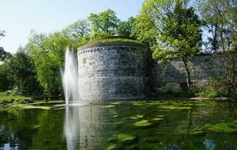 Wallpaper Greens The Sun Trees Pond Park Wall Fountain