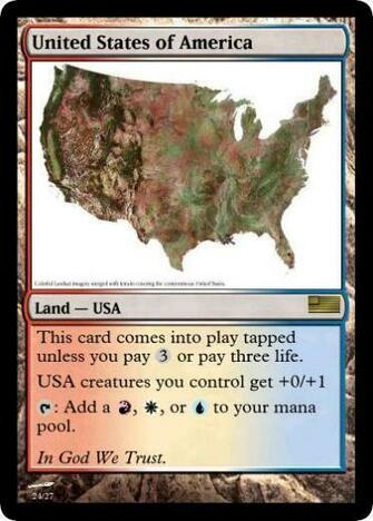 Mtg Land Wallpaper Usa Card By