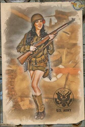 Pinups Stilletta Military Army Jpg
