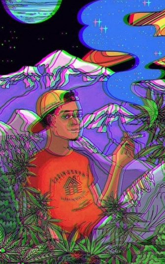 Smoking Weed Wallpaper