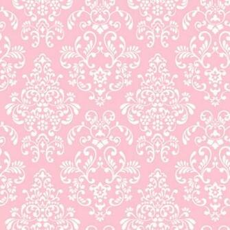 Pink Delicate Document Damask Wall Paper Sticker Outlet