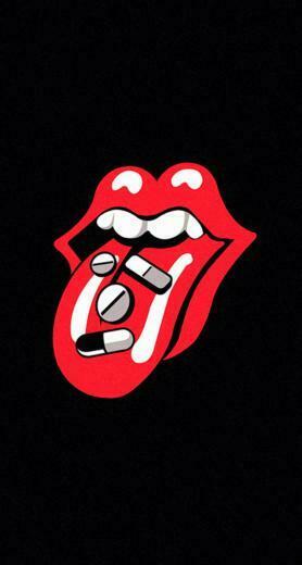 Rolling Stones Tongue Pills Drugs iPhone Plus HD Wallpaper Ipod